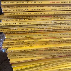 COPY - 51 Vintage National Geographic magazine from 1968 to 1985.